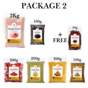 package 2 (6 packs + free kashmiri red chilli 50g)